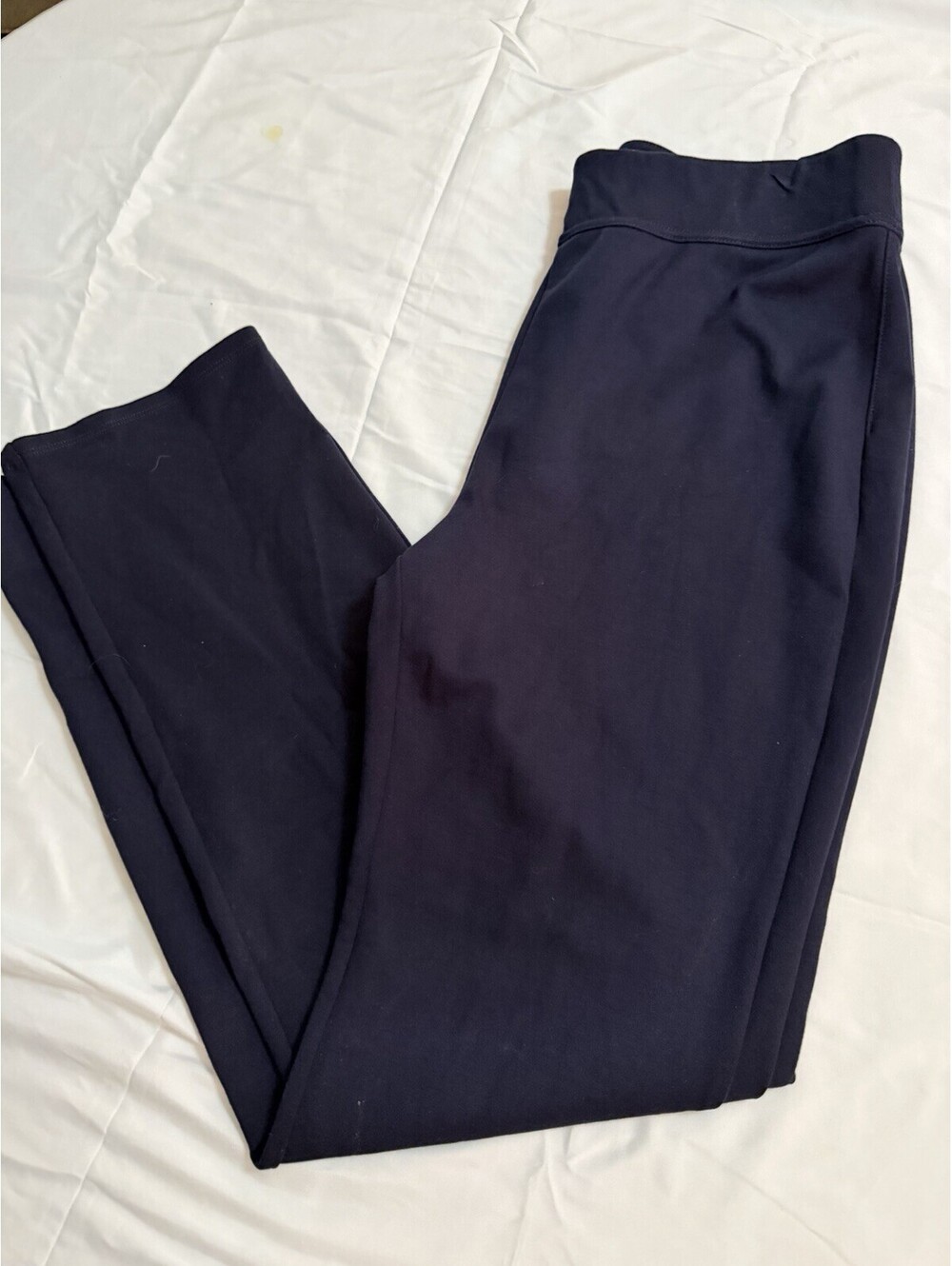 Soft Surroundings Soft Essential Ponte Pull On Pants Navy Blue Size Medium